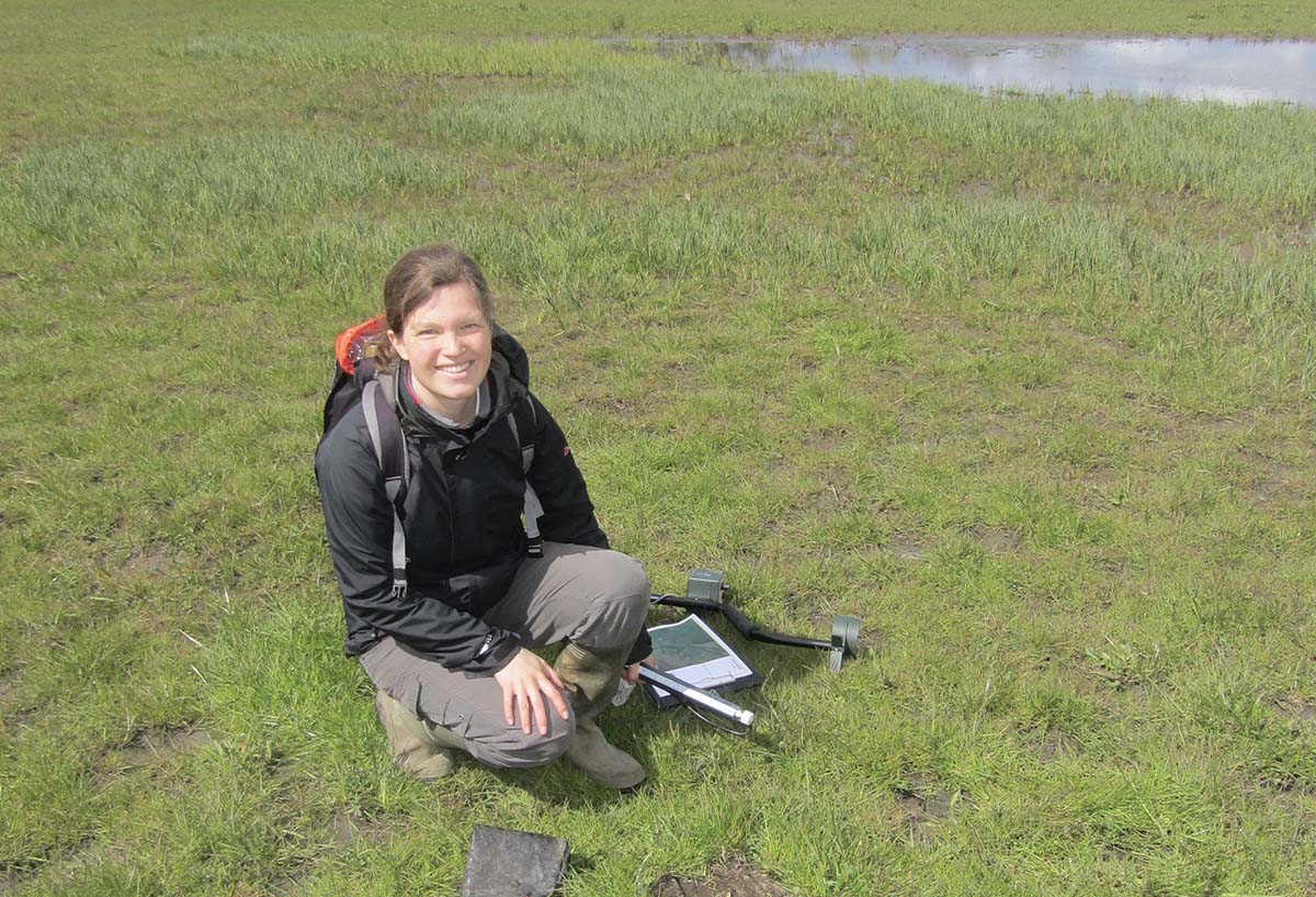 Photo of Sonja Kaupe in a field