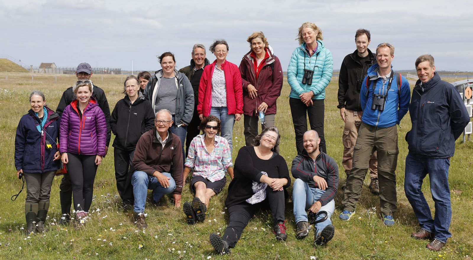 Floodplain Meadows Partnership steering group photo in the Outer Hebrides