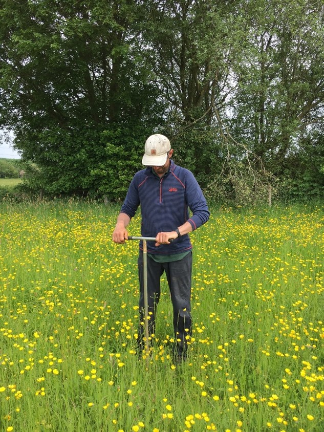 Collecting soil samples - copyright BBOWT