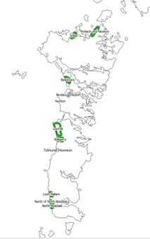 Oceanic wet grasslands map